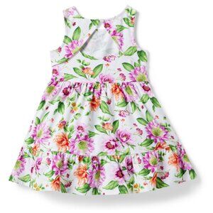 Janie and Jack Pink and White Halter Sundress Little girl size 8 ((C15)